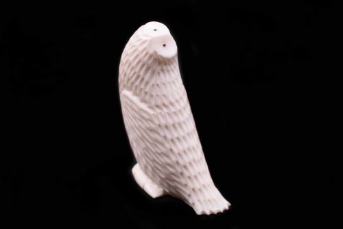 OWL IVORY CARVING